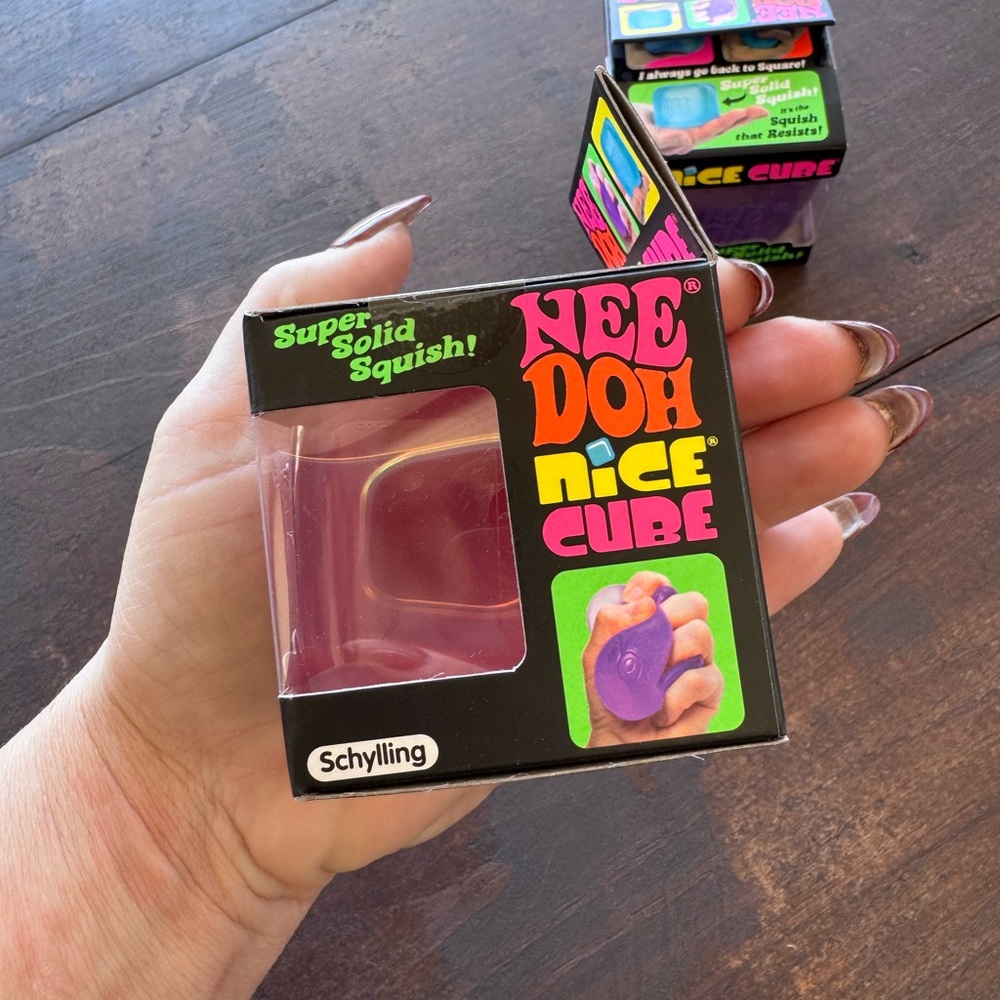 Needoh.  ONE Blue Nice Cube Kids Squishy Toy. - Picture 2 of 4